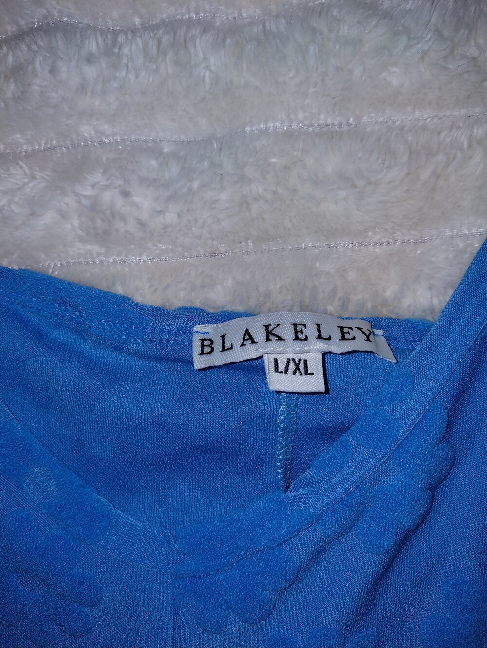 Floral Groovey Blue Towel Bathingsuit Cover Romper - Picture 4 of 5